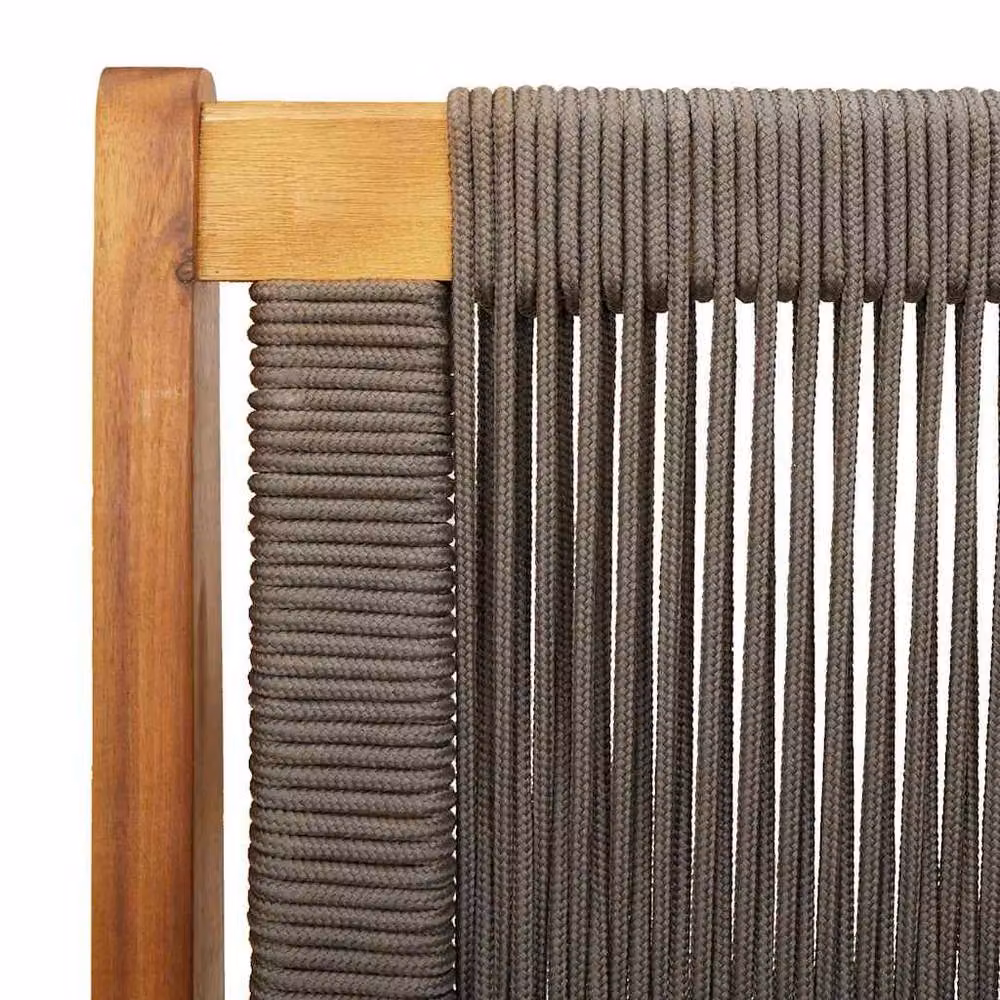 Berkfield Home Modern Garden Bench in Grey and Brown Solid Acacia Wood, W/D/H: 122 x 76 x 73 cm – 6