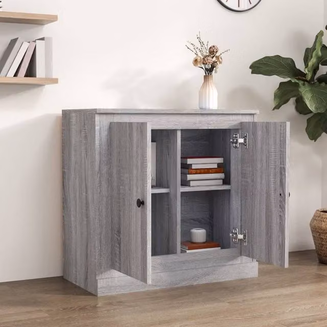 Berkfield Home Grey Sonoma Modern Sideboard in Engineered Wood W/D/H: 70 x 35.5 x 67.5 cm – 1