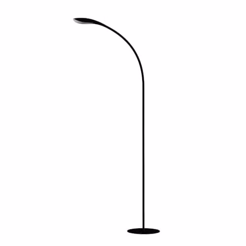 Lifemax High Vision LED Floor Reading Light in Black with Adjustable Arc and Cool White Illumination – 1