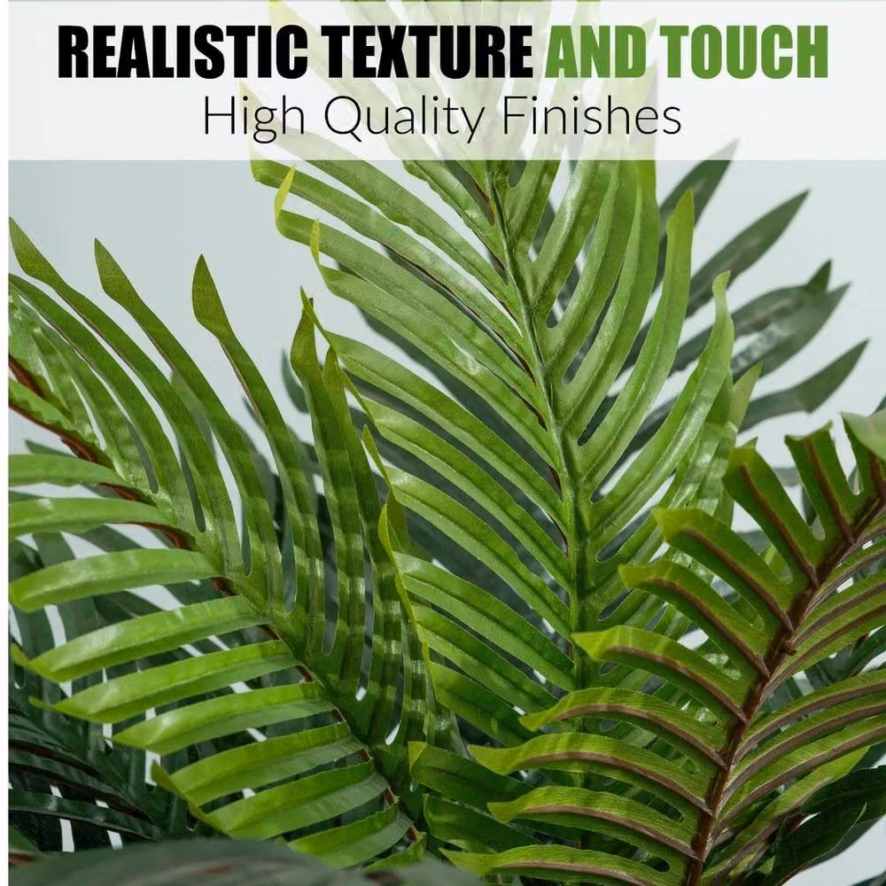 EONLION Artificial Green Tropical Potted Palm Tree, Height: 100 cm – 3