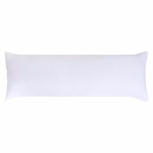 OHS Microfibre Bolster Pillow in White for Back and Body Support – 1