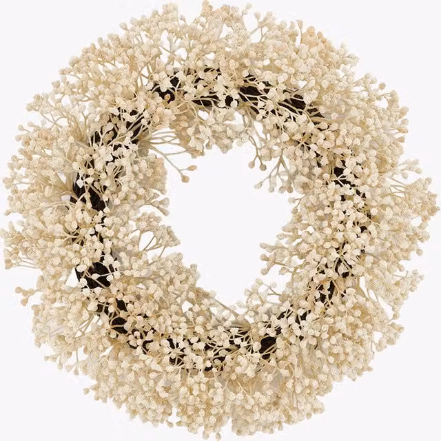 Perch & Parrow Nordic Woodland White Gypsophila Christmas Wreath