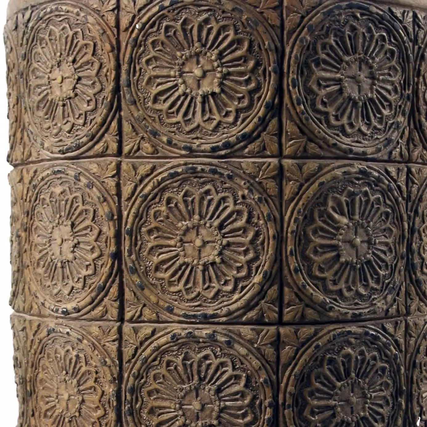 Botanik Rustic Floral Tabletop Planter in Brown and Grey, W/D/H: 40 x 22 x 22 cm – 5
