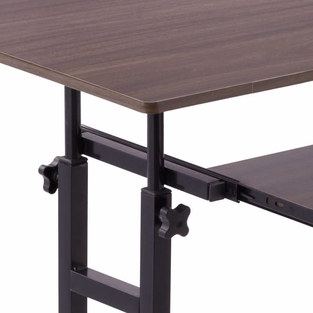 FLAVORA Dark Oak Laptop Desk in Dark Brown, W: 60 cm, D: 45 cm – 3