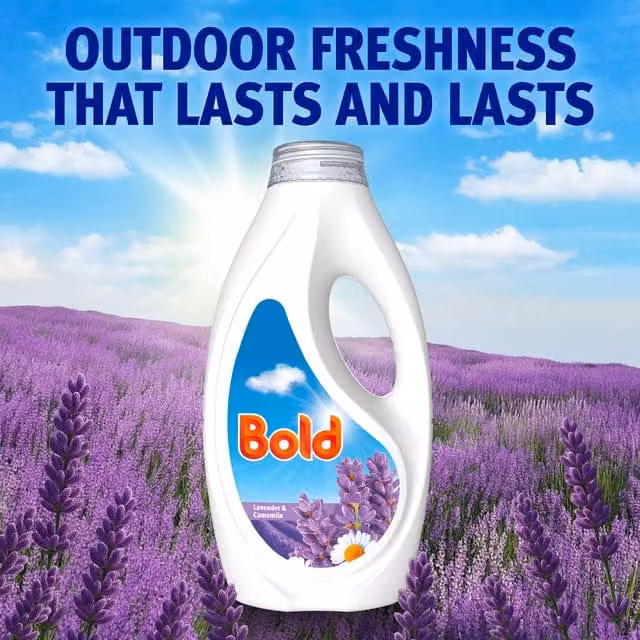Bold 2 in 1 Laundry Liquid Lavender and Camomile 43