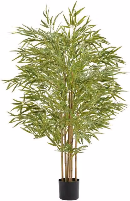 tectake Artificial Bamboo Grass Tree in Green, Height: 120 cm