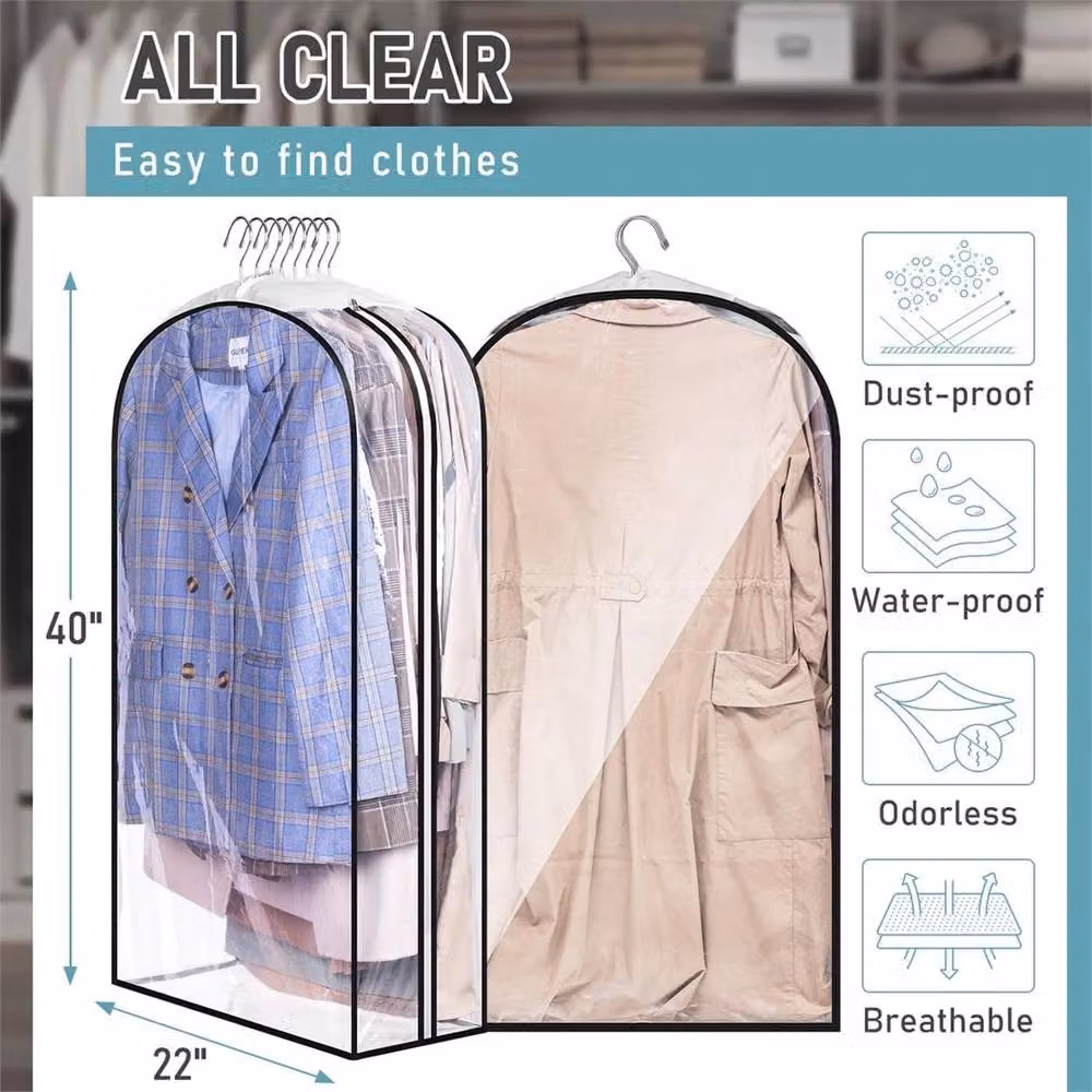 Nordara Transparent Gusseted Waterproof Suit Covers and Garment Bags – 2