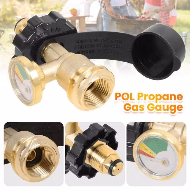 SPETLEK High Low Gas Pressure Gauge Level Indicator in Gold, W: 520 mm, H: 10000 mm
