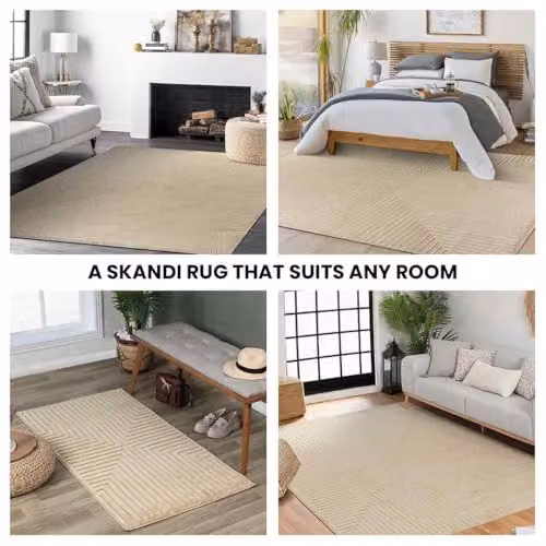 Livabliss Lenox Boho Geometric Indoor Outdoor Rug, Sesame, W: 80 cm, L: 150 cm – 5