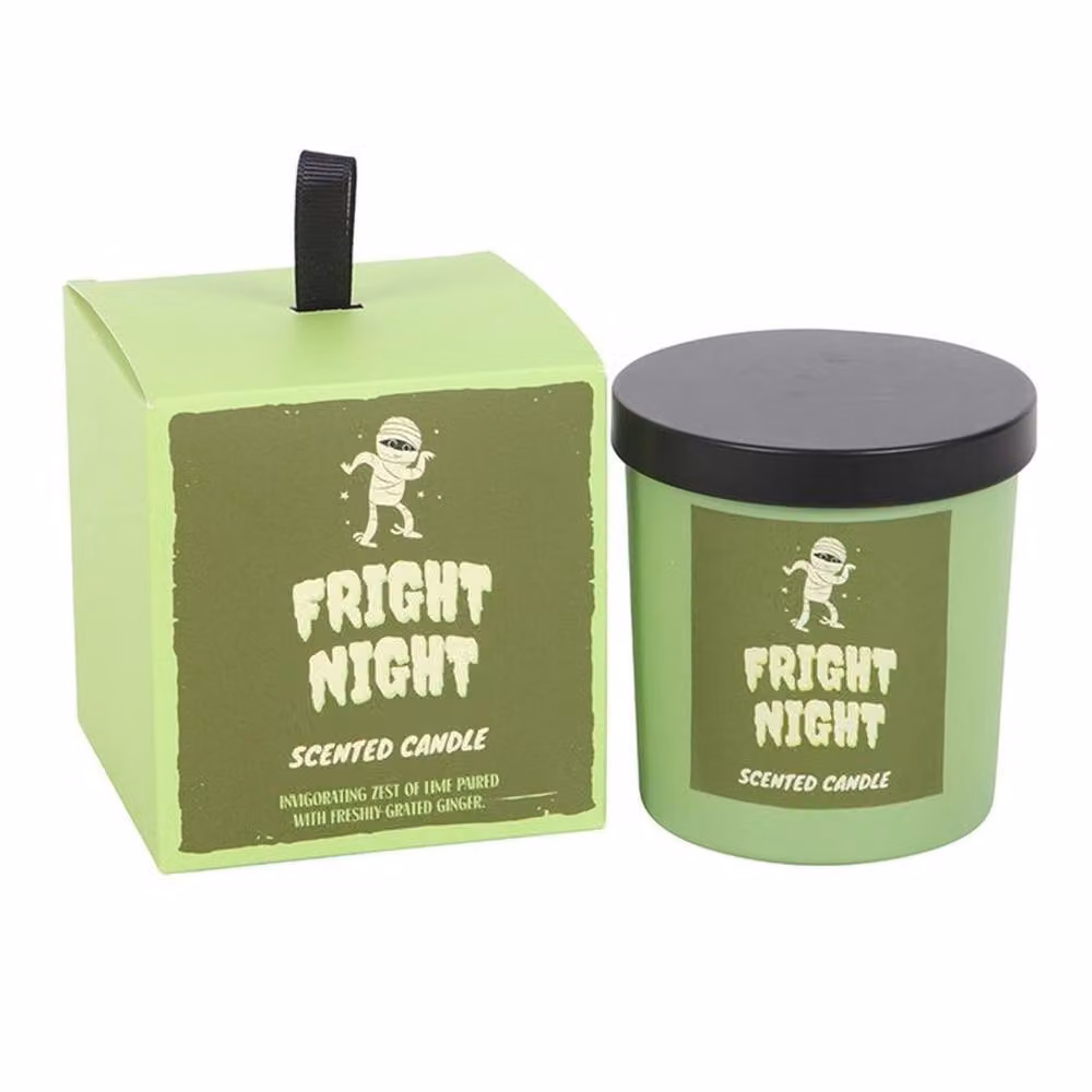 Uniqueful Fright Night Lime and Ginger Scented Candle, Green, 1 Pack – 2