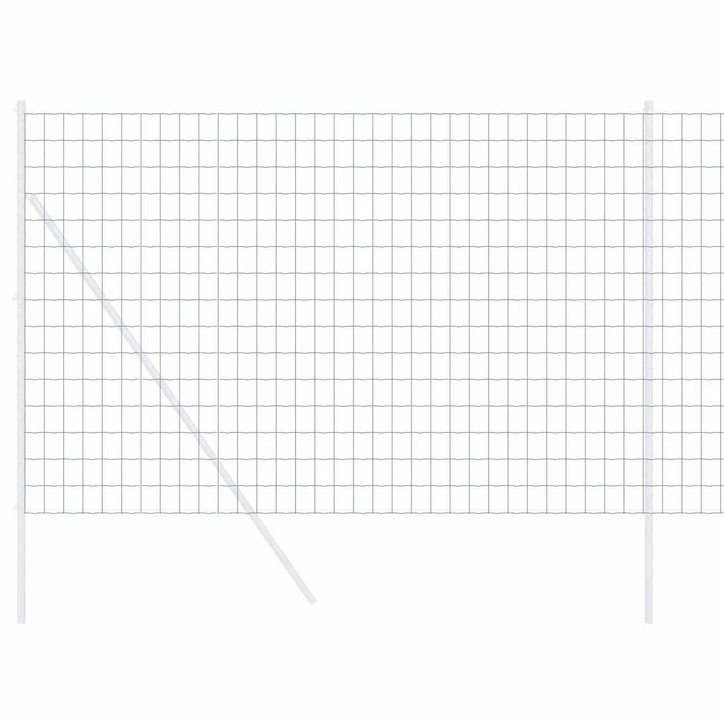 Berkfield Home Euro Fence Green PVC Coated Steel Fencing, H: 150 cm x W: 10 m – 2