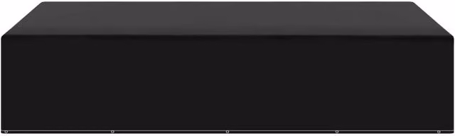 Berkfield Home Water-Repellent Garden Furniture Cover with 12 Eyelets, Black, W/D/H: 325 x 205 x 70 cm – 1