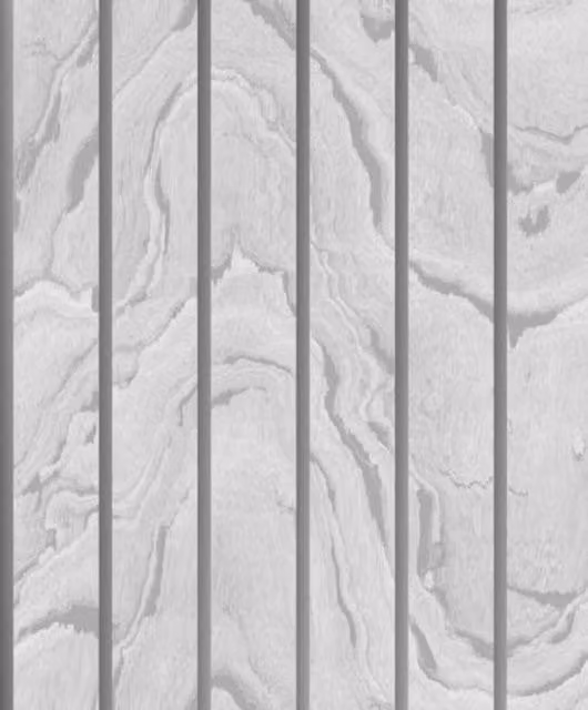 MURIVA Woodgrain Panel Washable Paper Wallpaper in Grey