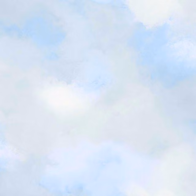 Decoprint Good Vibes Fluffy Clouds Abstract Wallpaper in Pale Pastel Blue and Grey