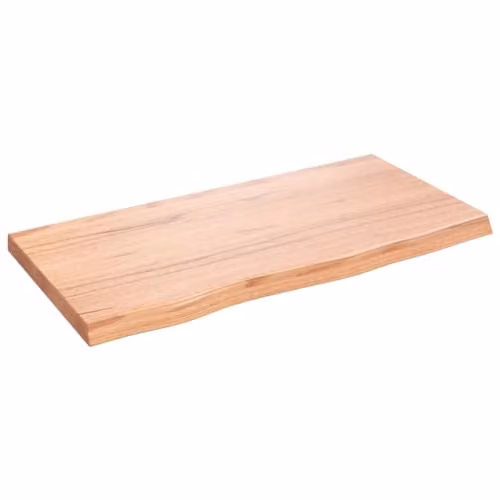 vidaXL Wall Mounted Oak Wood Shelf, Brown, W: 80 cm, D: 40 cm, H: 4 cm