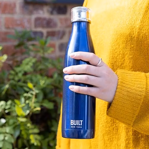 BUILT New York Perfect Seal Vacuum Insulated Stainless Steel Hydration Bottle, 740 ml, Blue – 2