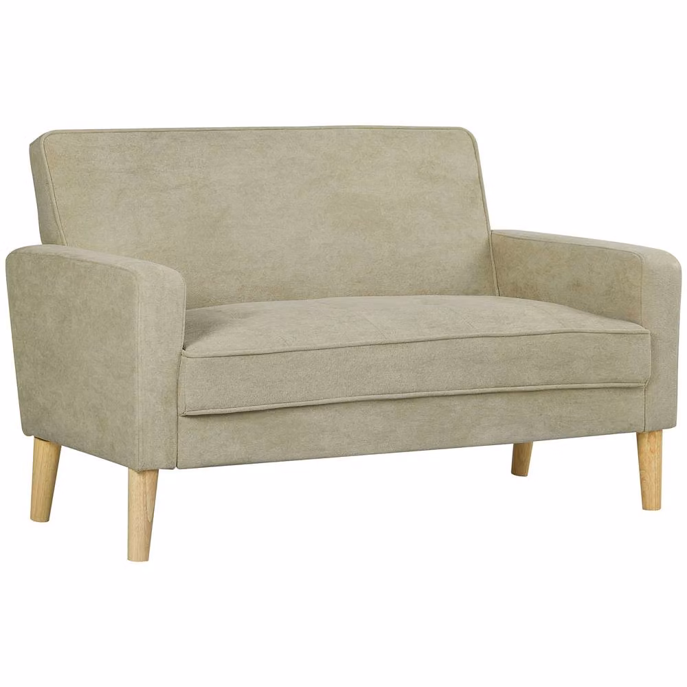 STILVORA 2 Seater Velvet Sofa in Beige – 3