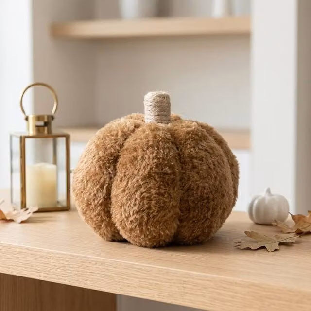 Garden Greatness Rustic Brown Pumpkin Tabletop Ornament