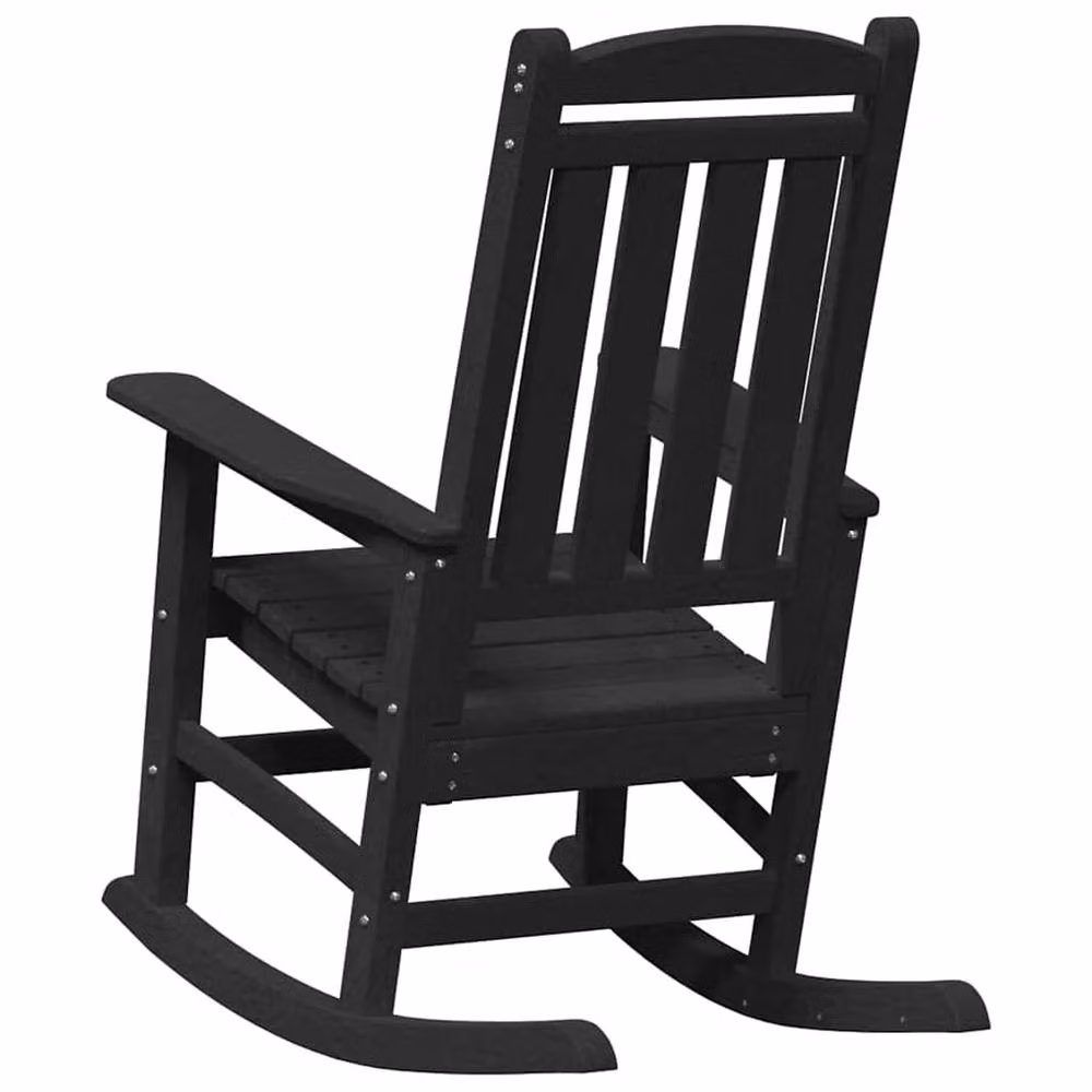 Berkfield Home Garden Black Rocking Chair with Armrests, W/D/H: 70 x 92 x 107.5 cm – 6