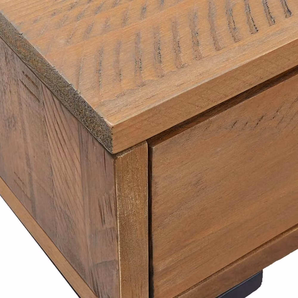 Berkfield Home Decorative Coffee Table in Brown Solid Pinewood, W/D/H: 90 x 50 x 35 cm – 4