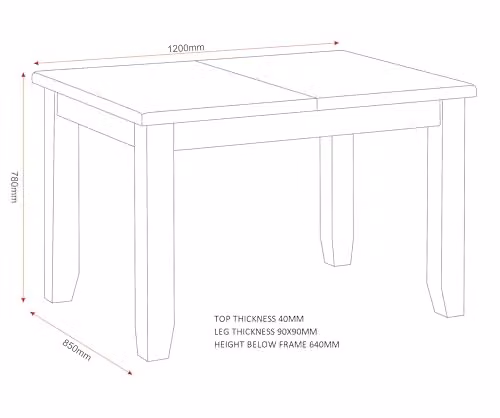 Seconique Windsor Extending Dining Table in Pebble Grey and Oak, W/D/H: 120 x 85 x 78 cm – 2