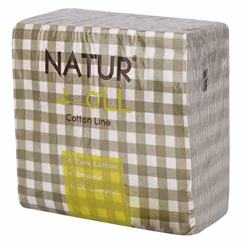 Iron Mountain NaturAll Biodegradable and Compostable Sustainable Cotton Napkins, Green, Pack of 50 – 1