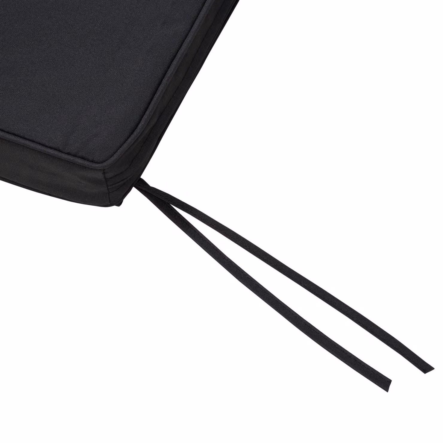 Outsunny 2-Seater Garden Bench Cushion with Ties, Black, W: 110 cm, D: 46 cm – 7