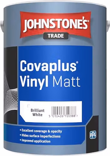 Johnstone's Trade Covaplus Matt Emulsion Brilliant White 5 l