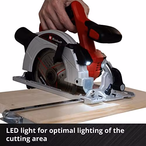 Einhell TE-CS 18/165-1 Li-Solo Cordless Circular Saw, Red – 5