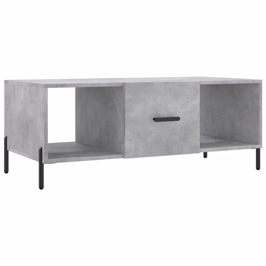 Berkfield Home Industrial Rectangular Coffee Table in Concrete Grey, W/D/H: 102 x 50 x 40 cm – 2