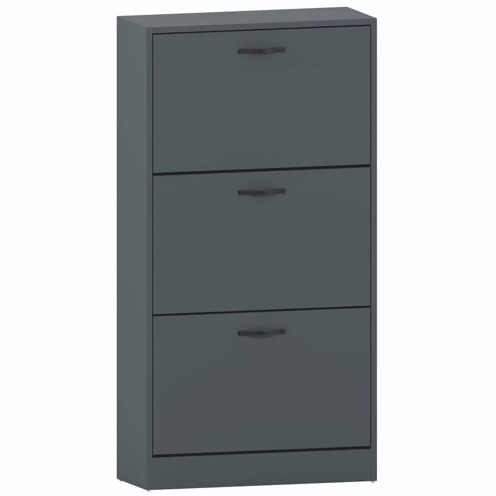 HD Designs Vida Designs Modern 3 Drawer Metal Shoe Cabinet in Matt Green – 2