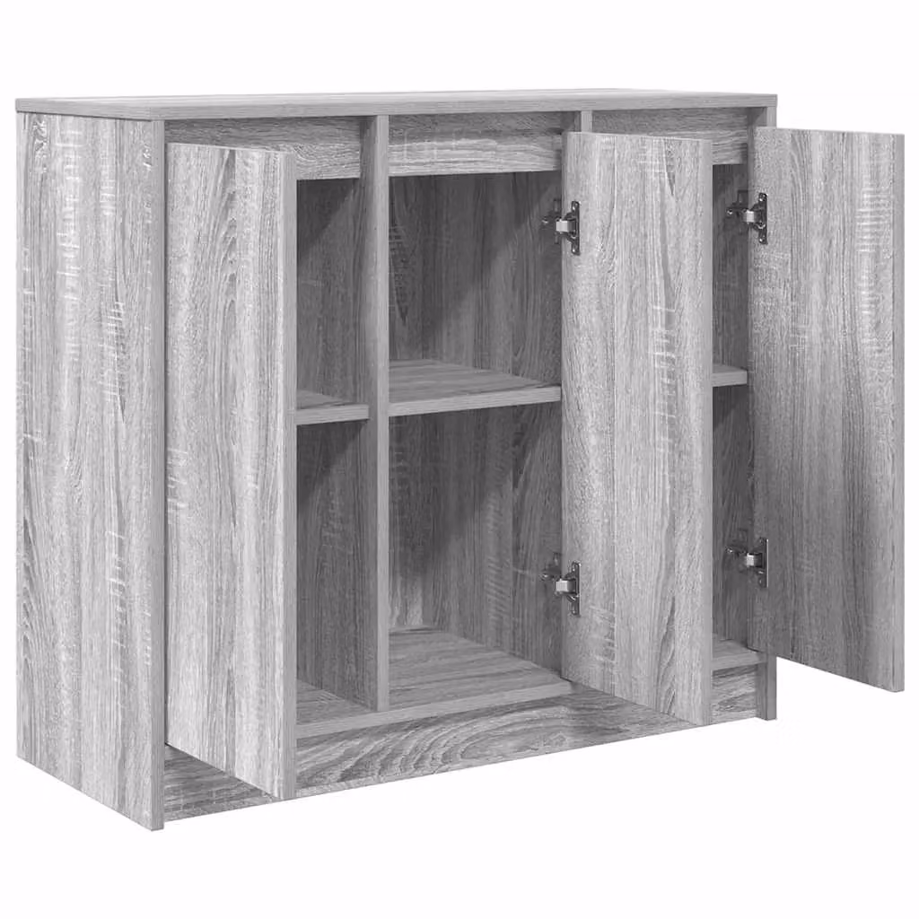 Berkfield Home Grey Sonoma Sideboard in Engineered Wood, W/D/H: 85 x 34 x 76 cm – 2