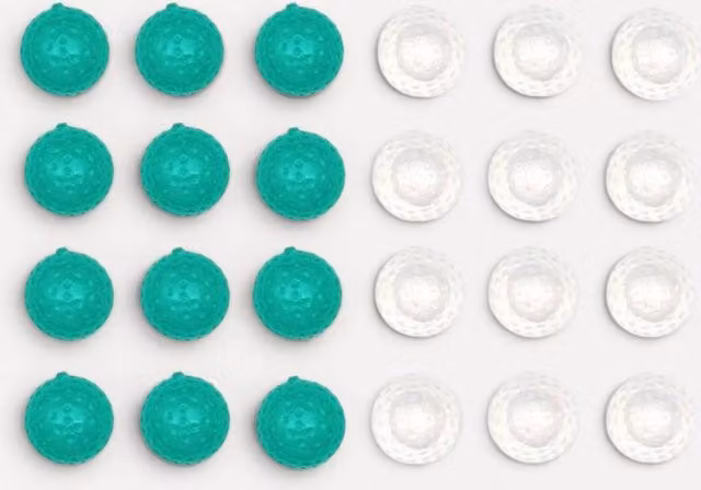 Kikkerland Reusable Golf Ball Ice Cubes 24-Piece Set in Multicolour – 1