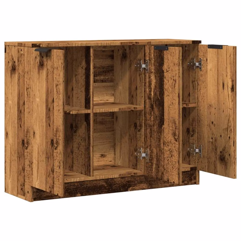Berkfield Home Old Wood Sideboard in Brown, W/D/H: 90.5 x 30 x 70 cm – 4
