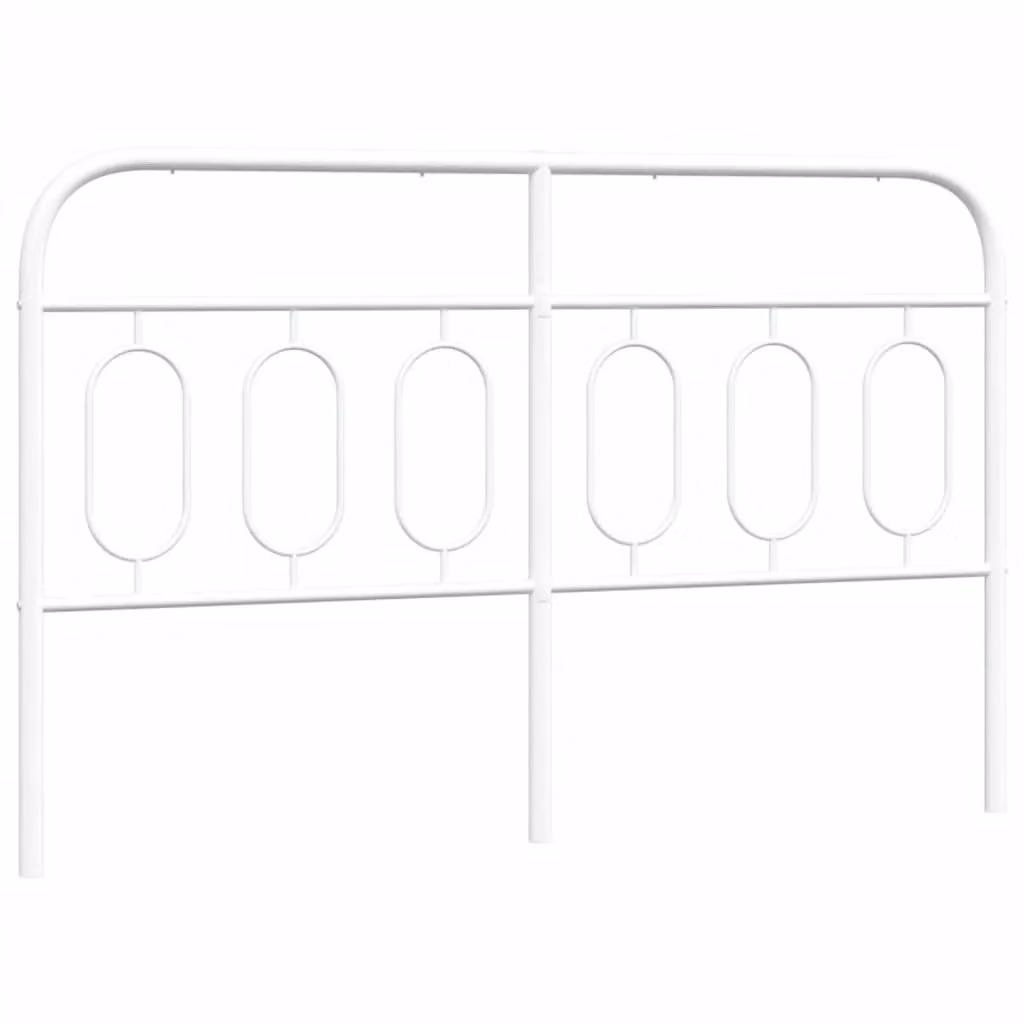 Berkfield Home Classic Metal Headboard in White, Width: 137 cm – 2