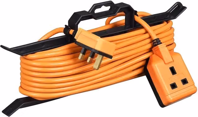 Masterplug Garden Extension Lead 240v 15m Orange