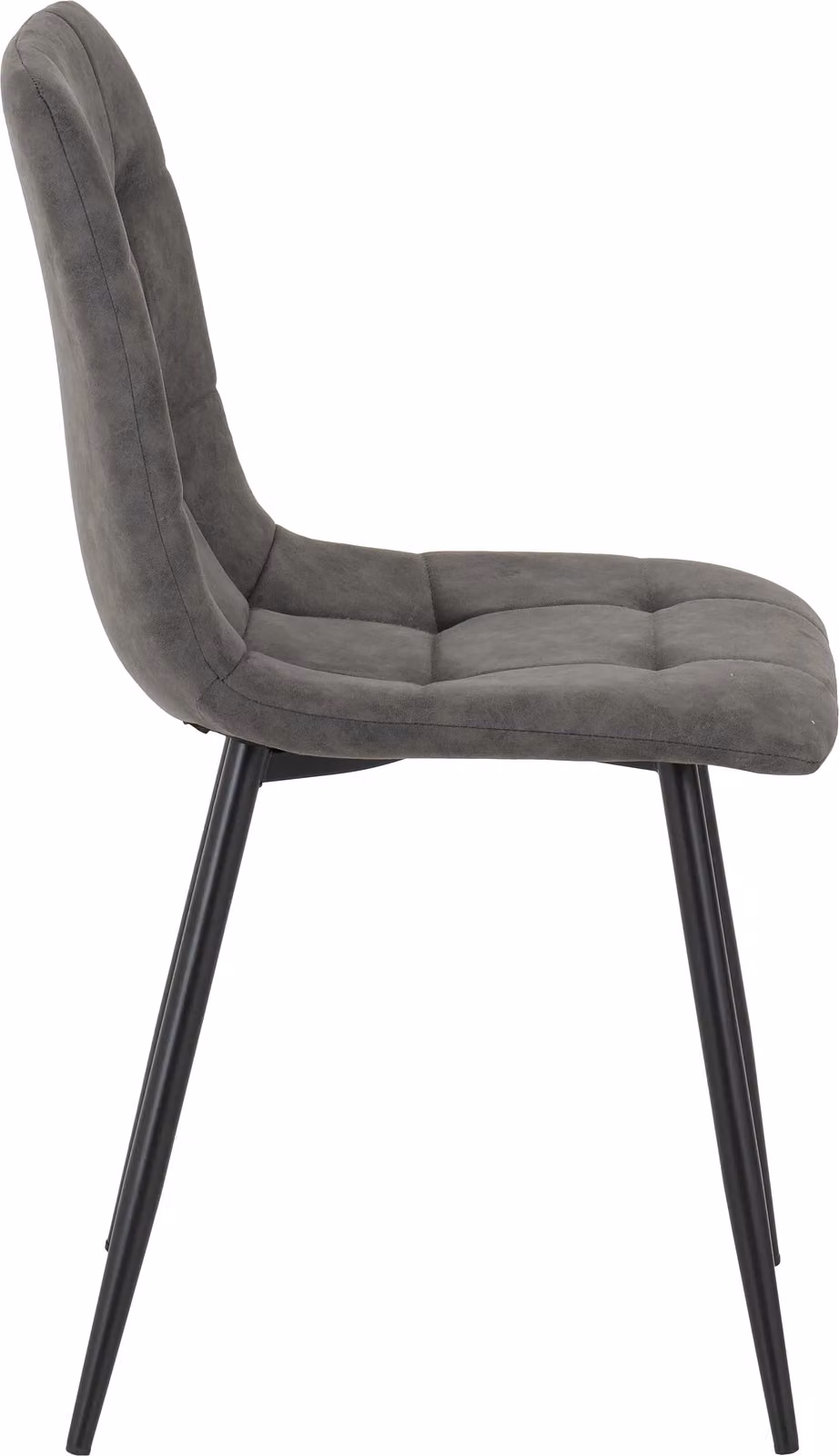 Seconique Fenton Microfibre Dining Chairs in Grey (Set of 2) – 4