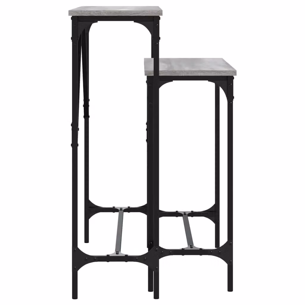 Berkfield Home Set of 2 Grey Sonoma Industrial Style Console Tables – 4