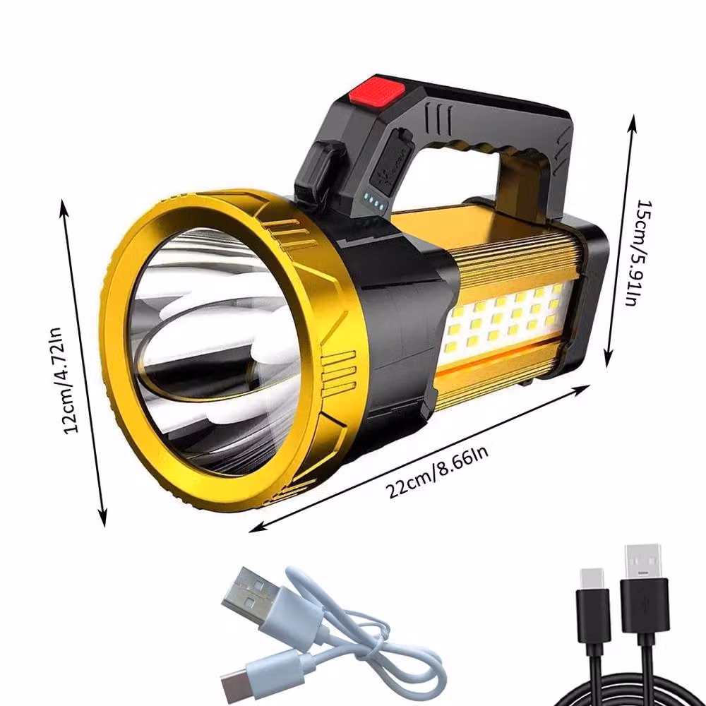 Havendro Super Bright LED Searchlight Hand Torch in Black – 2