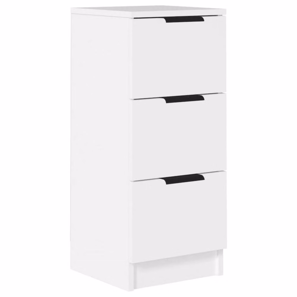 Berkfield Home Modern White Sideboard in MDF, W/D/H: 30 x 30 x 70 cm – 2