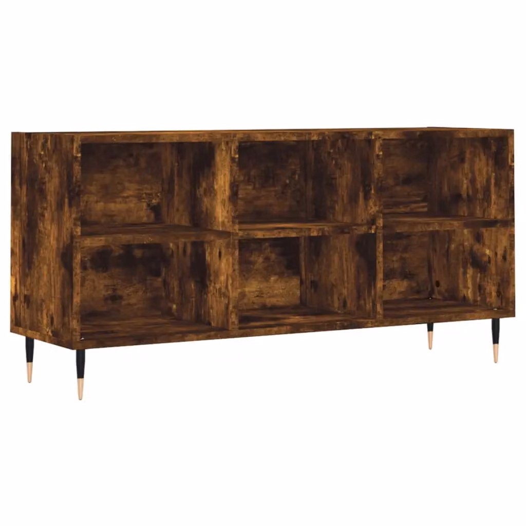 Berkfield Home TV Cabinet in Smoked Oak Brown, W/D/H: 103.5 x 30 x 50 cm – 2