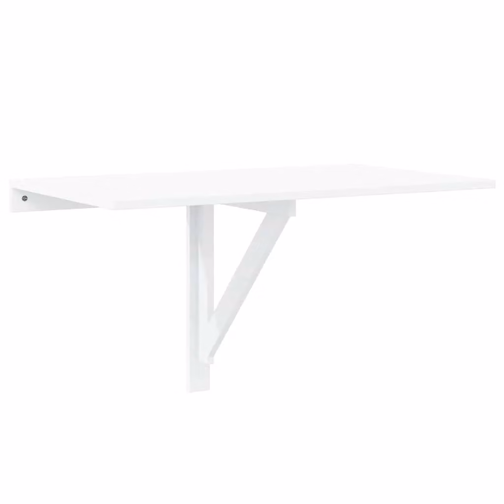 Berkfield Home White Folding Wall Mounted Table W: 100 cm, D: 60 cm – 2
