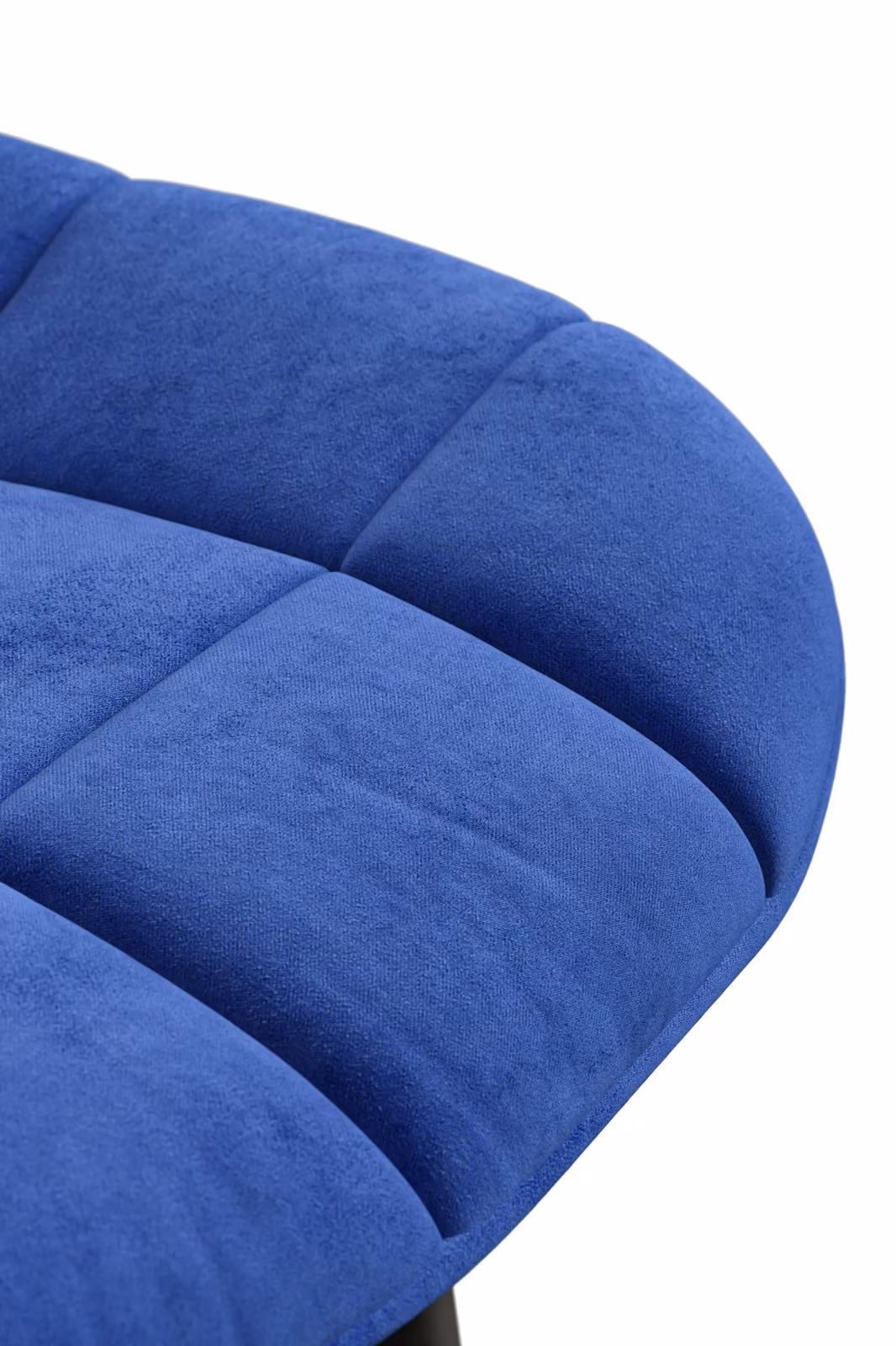 More4Homes Set of 4 Nova Modern Blue Velvet Dining Chairs with Metal Legs – 3