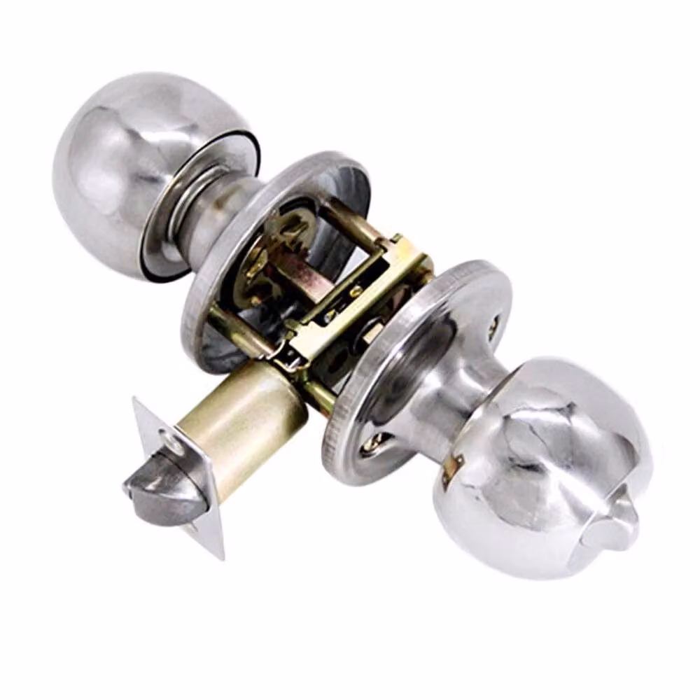 SPETLEK Silver Round Entrance Door Knobs – 2