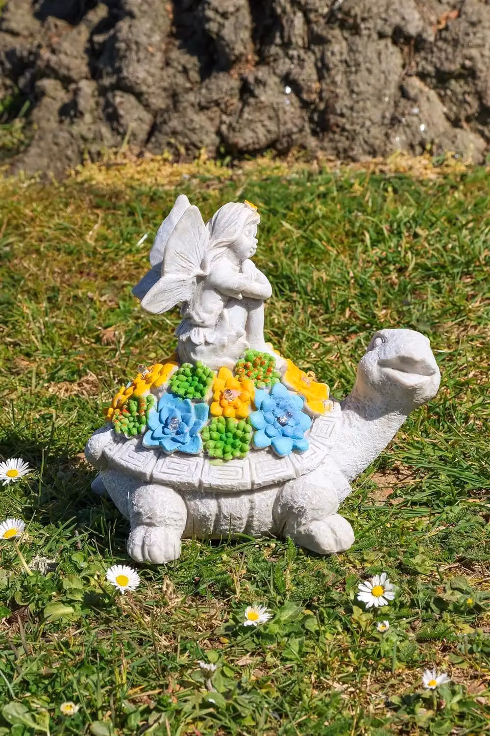 ILFD Group Ltd Solar Turtle Fairy Garden Ornament, Grey, 3 Pack – 4