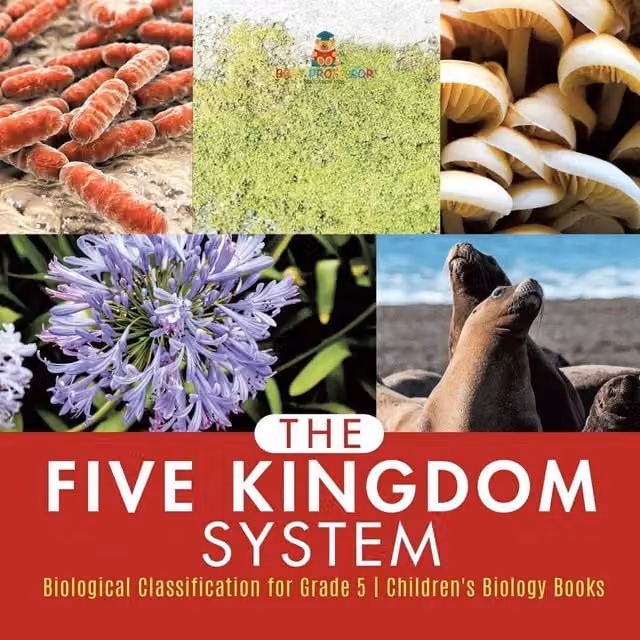 Baby Professor The Five Kingdom System Biological Classification for Grade 5 in White and Multicolour