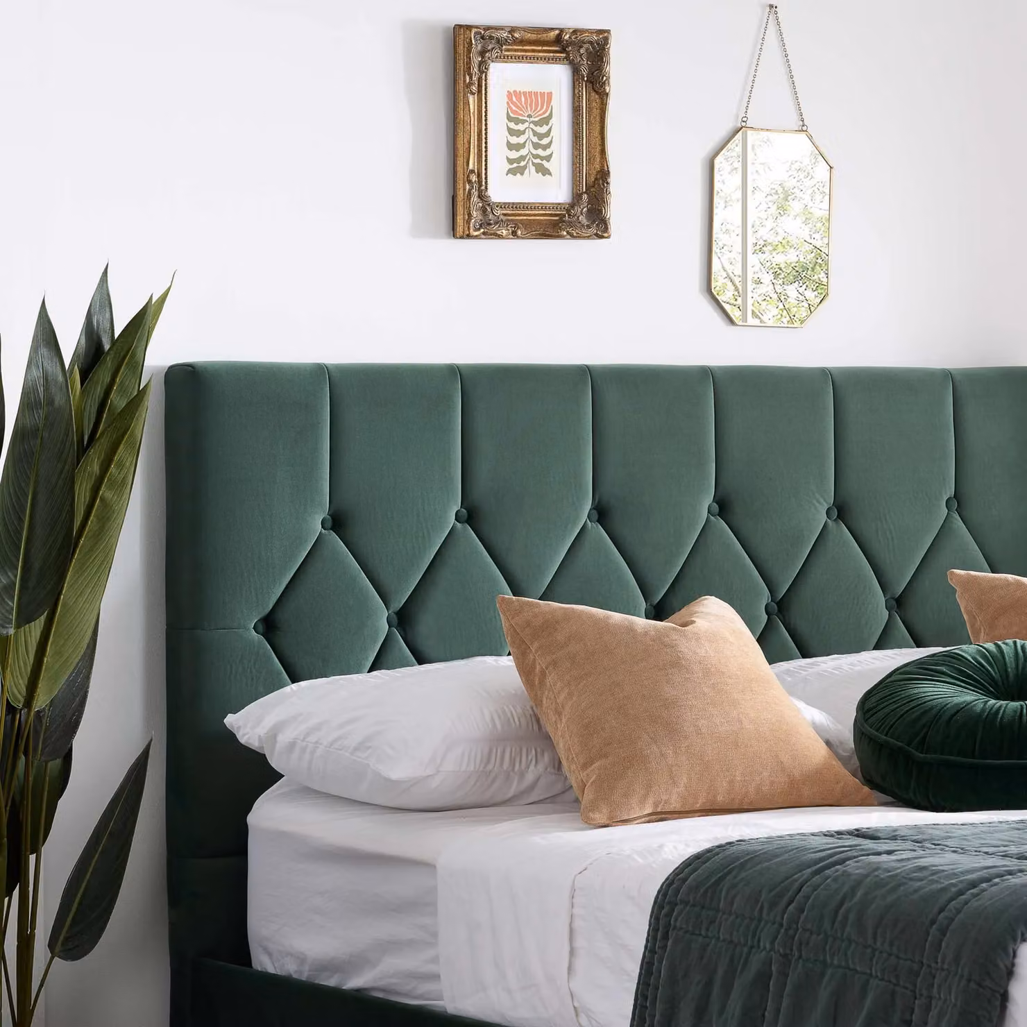 Birlea Loxley Green Velvet Fabric Ottoman Bed Frame, Small Double 120 x 200 cm – 3