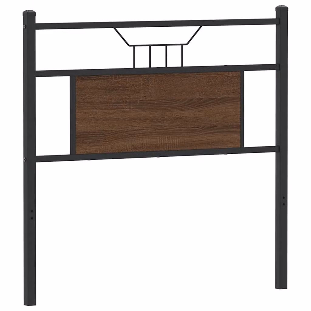 Berkfield Home Industrial Headboard in Brown Oak, Width: 75 cm – 2
