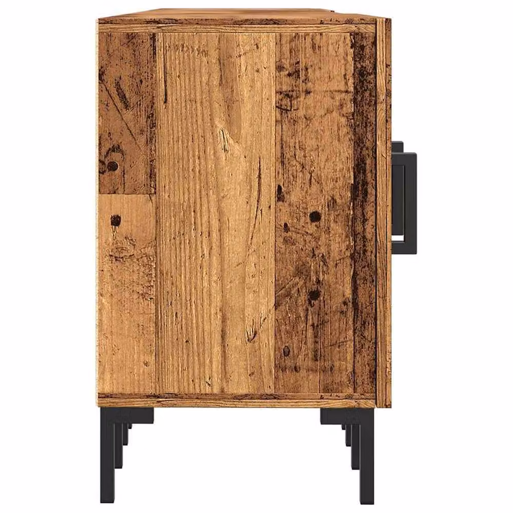 Berkfield Home Industrial TV Cabinet in Brown, W/D/H: 150 x 30 x 50 cm – 4