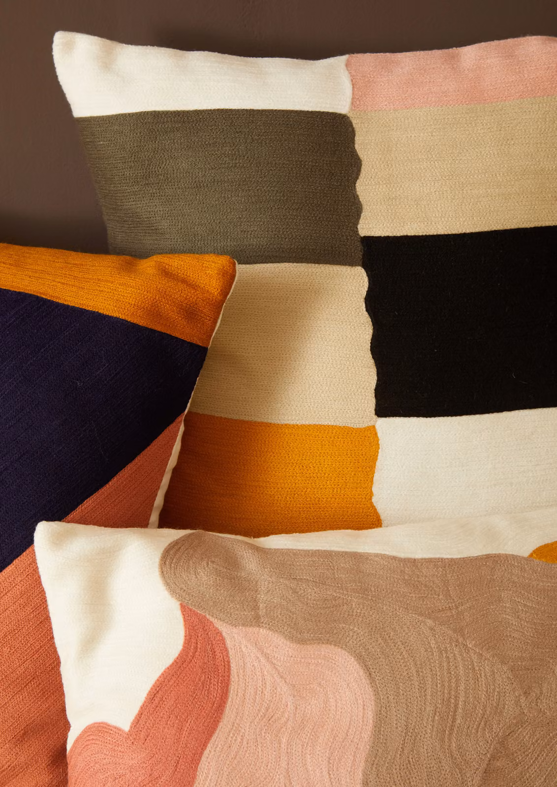 Orsina Bosie Ozella Patch Design Cotton Cushion, Multicolour, W45 x D45 x H3 cm – 3